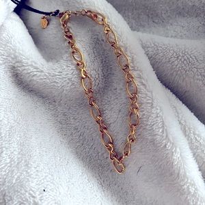 Gold chain link bracelet